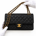 Black Quilted Classic Flap Bag